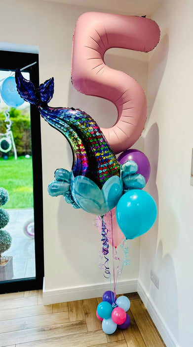 Mermaid Age Themed Balloon Display