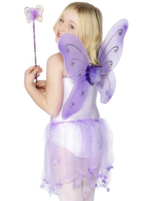 Butterfly Wings & Wand Set - Purple