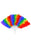 Rainbow Feather Waving Fan