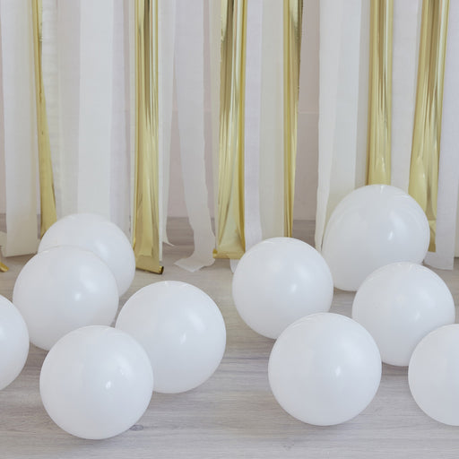 Asst 5” Latex Balloons - White