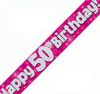 50th Birthday Banner