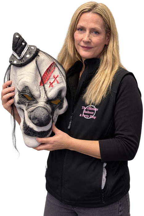 Horror Clown Latex Halloween Mask The Ultimate Balloon And Party Shop Cheltenham & Gloucester Balloons & Fancy Dress 