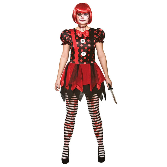 Ladies Horror Clown Dress The Ultimate Balloon And Party Shop Cheltenham & Gloucester Balloons & Fancy Dress 