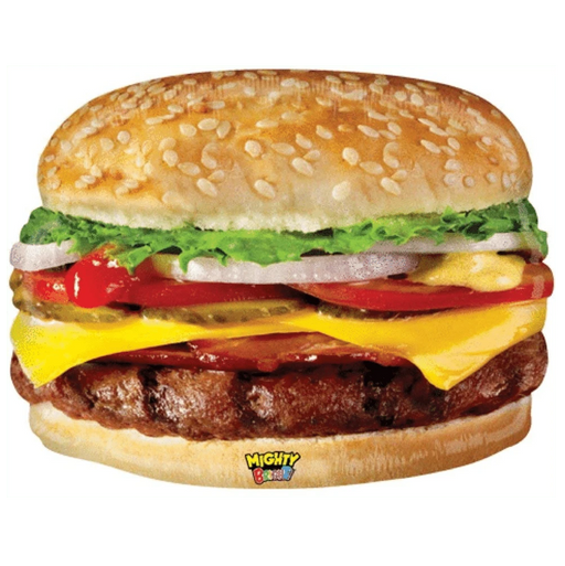 Large Foil Burger Shape Balloon The Ultimate Balloon And Party Shop Cheltenham & Gloucester Balloons & Fancy Dress 