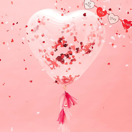 Large Heart Confetti Balloon Kit The Ultimate Balloon And Party Shop Cheltenham & Gloucester Balloons & Fancy Dress 