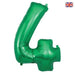 Large Number Green 34” Foil Balloon - 4 The Ultimate Balloon And Party Shop Cheltenham & Gloucester Balloons & Fancy Dress 