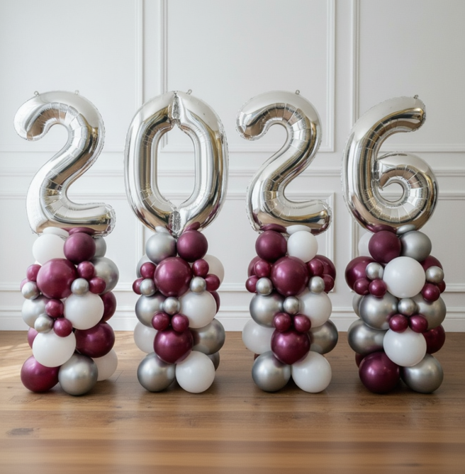 Large Number Prom/Leaver Balloon Columns The Ultimate Balloon And Party Shop Cheltenham & Gloucester Balloons & Fancy Dress 