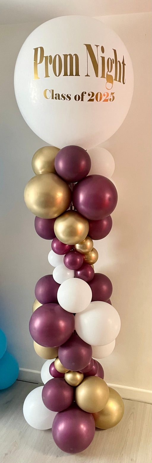 Large Personalised Prom Balloon Column The Ultimate Balloon And Party Shop Cheltenham & Gloucester Balloons & Fancy Dress 