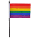Large Rainbow Hand Waving Flag (18”x12”) The Ultimate Balloon And Party Shop Cheltenham & Gloucester Balloons & Fancy Dress 