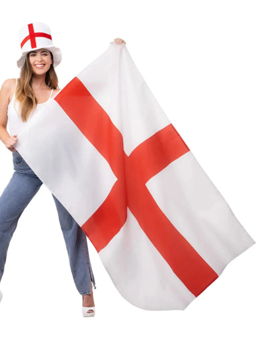 Large St George Flag (5 x 3ft) The Ultimate Balloon And Party Shop Cheltenham & Gloucester Balloons & Fancy Dress 
