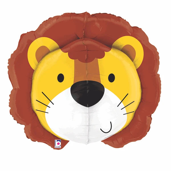 Lion Head Foil Balloon 30” The Ultimate Balloon And Party Shop Cheltenham & Gloucester Balloons & Fancy Dress 