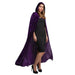 Long Adult Velvet Hooded Cape - Purple The Ultimate Balloon And Party Shop Cheltenham & Gloucester Balloons & Fancy Dress 