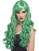 Long Desire Wig - Green The Ultimate Balloon And Party Shop Cheltenham & Gloucester Balloons & Fancy Dress 