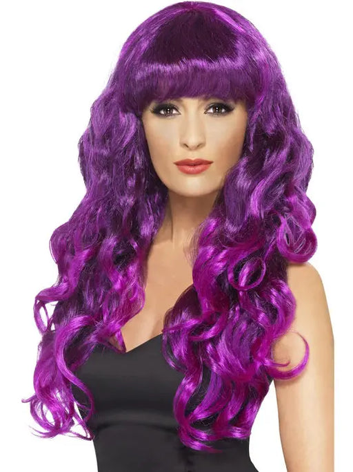 Long Siren Wig - Purple The Ultimate Balloon And Party Shop Cheltenham & Gloucester Balloons & Fancy Dress 