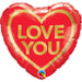 Love You Heart Shaped Foil Balloon The Ultimate Balloon And Party Shop Cheltenham & Gloucester Balloons & Fancy Dress 
