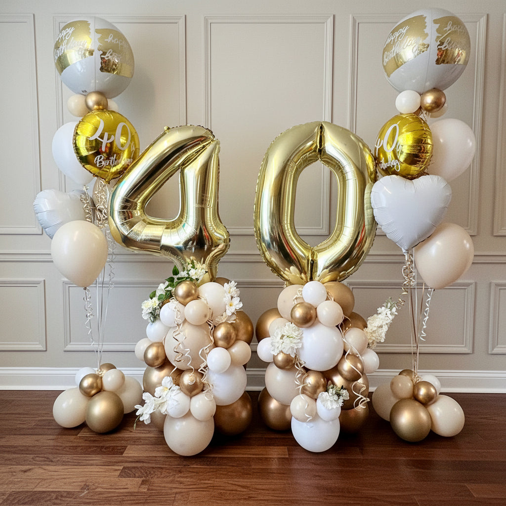 Luxe Birthday Bouquet & Stack Party Package | Cheltenham’s #1 Balloon ...