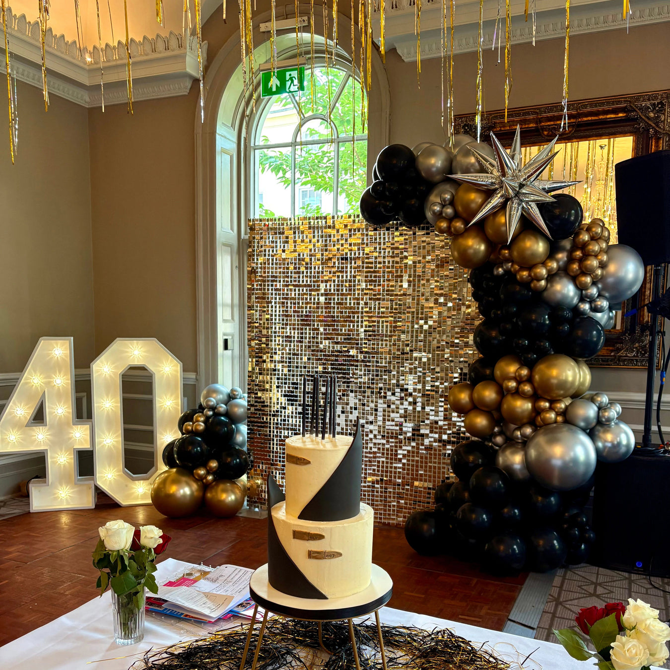 Luxe Sequin Feature Wall Party Package The Ultimate Balloon And Party Shop Cheltenham & Gloucester Balloons & Fancy Dress 