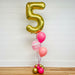 Mixed Number Balloon Display - Pinks & Gold The Ultimate Balloon And Party Shop Cheltenham & Gloucester Balloons & Fancy Dress 