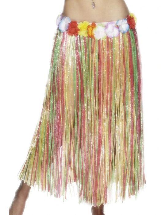 Multi-Coloured Grass Skirt/Flowers The Ultimate Balloon And Party Shop Cheltenham & Gloucester Balloons & Fancy Dress 
