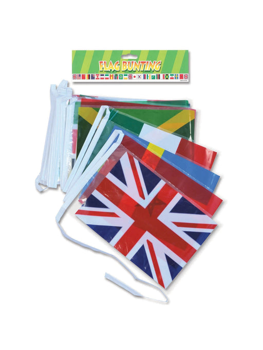 Multi Nation Fabric Flag Bunting 12M The Ultimate Balloon And Party Shop Cheltenham & Gloucester Balloons & Fancy Dress 