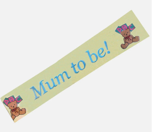Mum To Be Sash - Yellow The Ultimate Balloon And Party Shop Cheltenham & Gloucester Balloons & Fancy Dress 