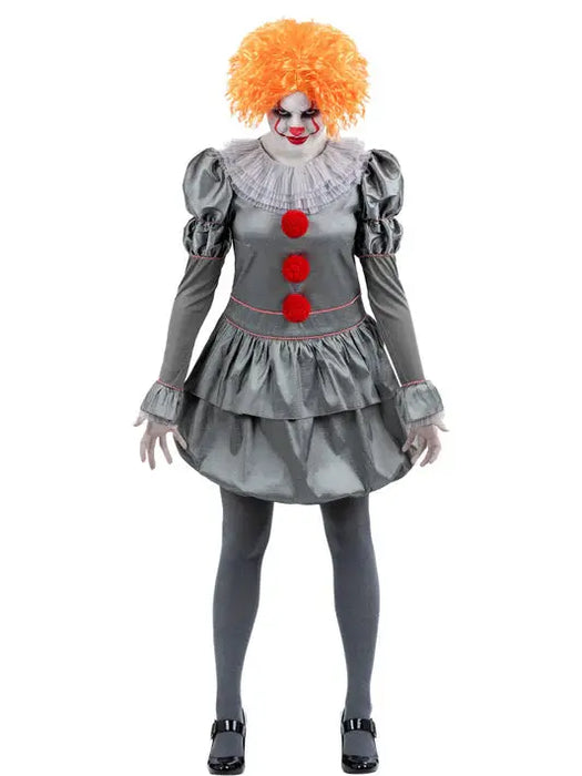Official IT Pennywise Lady Costume The Ultimate Balloon And Party Shop Cheltenham & Gloucester Balloons & Fancy Dress 
