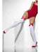 Opaque Hold-Ups - White With RedBows The Ultimate Balloon And Party Shop Cheltenham & Gloucester Balloons & Fancy Dress 