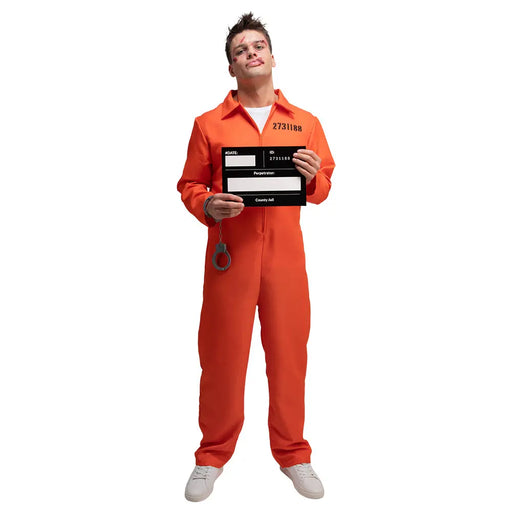 Orange Convict Costume Set The Ultimate Balloon And Party Shop Cheltenham & Gloucester Balloons & Fancy Dress 