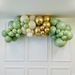 Organic Balloon Garland - Sage & Gold. The Ultimate Balloon And Party Shop Cheltenham & Gloucester Balloons & Fancy Dress 