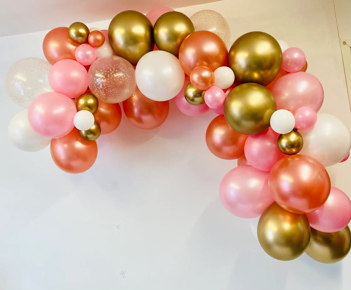 Organic Balloon Garland - Rose Pink.