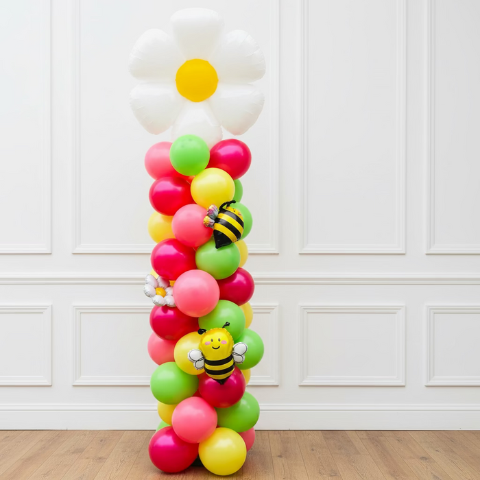 Outdoor Bright Daisy Balloon Column The Ultimate Balloon And Party Shop Cheltenham & Gloucester Balloons & Fancy Dress 