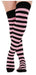 Over The Knee Socks - Black & Pink The Ultimate Balloon And Party Shop Cheltenham & Gloucester Balloons & Fancy Dress 