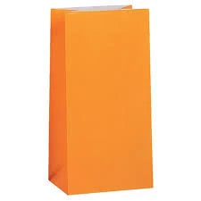 Paper Party Bags - Orange The Ultimate Balloon And Party Shop Cheltenham & Gloucester Balloons & Fancy Dress 