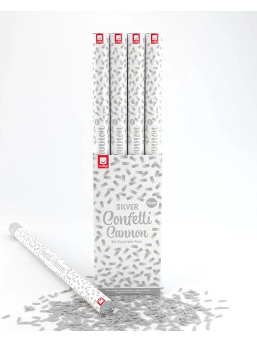 Party Cannon (80cm) - Silver The Ultimate Balloon And Party Shop Cheltenham & Gloucester Balloons & Fancy Dress 