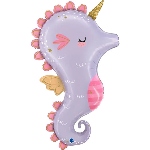 Pastel Seahorse Super Shape Foil Balloon The Ultimate Balloon And Party Shop Cheltenham & Gloucester Balloons & Fancy Dress 