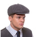 Peaky Flat Cap - Grey Herringbone The Ultimate Balloon And Party Shop Cheltenham & Gloucester Balloons & Fancy Dress 