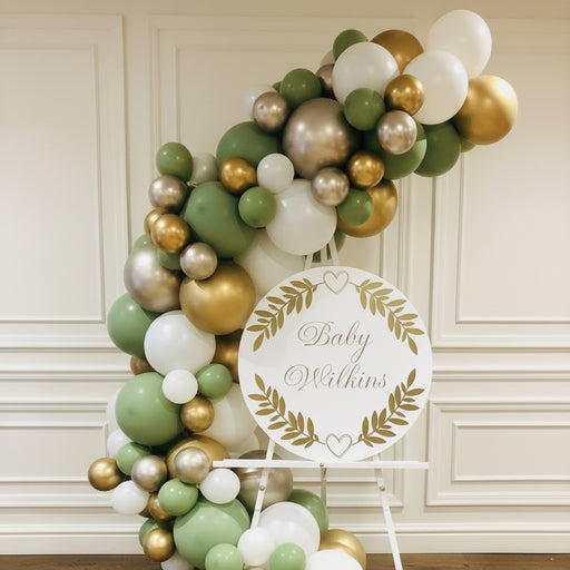 Personalised Easel Board With Balloon Garland The Ultimate Balloon And Party Shop Cheltenham & Gloucester Balloons & Fancy Dress 