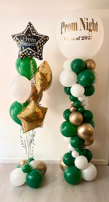 Personalised Prom Balloon Column & Balloon Display The Ultimate Balloon And Party Shop Cheltenham & Gloucester Balloons & Fancy Dress 