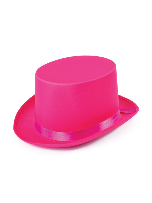 Pink Satin Top Hat The Ultimate Balloon And Party Shop Cheltenham & Gloucester Balloons & Fancy Dress 