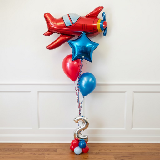 Plane Themed Mixed Balloon Display The Ultimate Balloon And Party Shop Cheltenham & Gloucester Balloons & Fancy Dress 