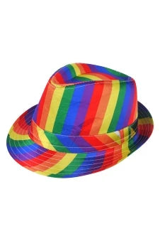 Rainbow Trilby Style Hat The Ultimate Balloon And Party Shop Cheltenham & Gloucester Balloons & Fancy Dress 