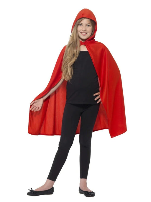 Red Hooded Children's Cape The Ultimate Balloon And Party Shop Cheltenham & Gloucester Balloons & Fancy Dress 