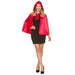 Satin Short Hooded Cape - Red The Ultimate Balloon And Party Shop Cheltenham & Gloucester Balloons & Fancy Dress 