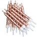 Spiral Cake Candles - Rose Gold (12pk) The Ultimate Balloon And Party Shop Cheltenham & Gloucester Balloons & Fancy Dress 