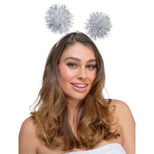 Tinsel Head Boppers - Silver The Ultimate Balloon And Party Shop Cheltenham & Gloucester Balloons & Fancy Dress 