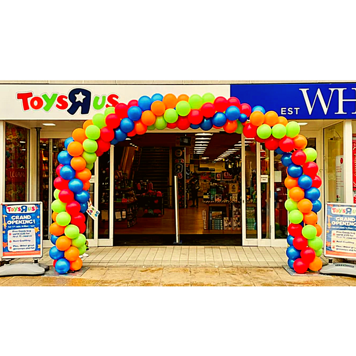 Corporate Coloured Spiral Balloon Arch - Bright The Ultimate Balloon And Party Shop Cheltenham & Gloucester Balloons & Fancy Dress 