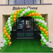 Corporate Coloured Spiral Balloon Arch - Bright The Ultimate Balloon And Party Shop Cheltenham & Gloucester Balloons & Fancy Dress 