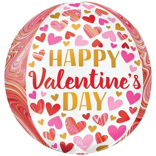 Valentine’s Round Orbz Foil Balloon - Marblez The Ultimate Balloon And Party Shop Cheltenham & Gloucester Balloons & Fancy Dress 