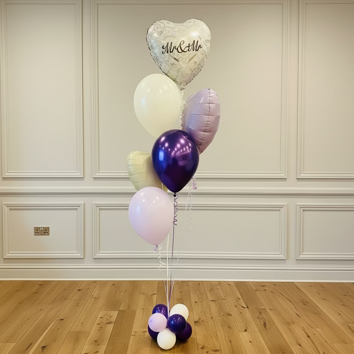 Wedding Themed 6 Balloon Mixed Display The Ultimate Balloon And Party Shop Cheltenham & Gloucester Balloons & Fancy Dress 