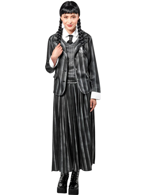 Wednesday Addams (Uniform) Adult Costume The Ultimate Balloon And Party Shop Cheltenham & Gloucester Balloons & Fancy Dress 